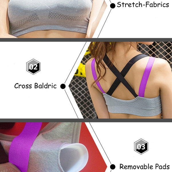 Yoga Push Up Sports Bra