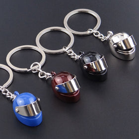 Mini Motorcycle Helmet Key Ring