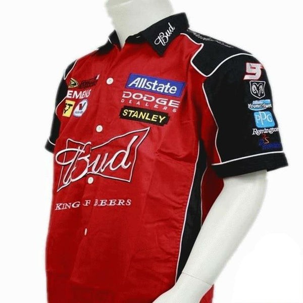 Short-sleeve Embroidery Race Suit